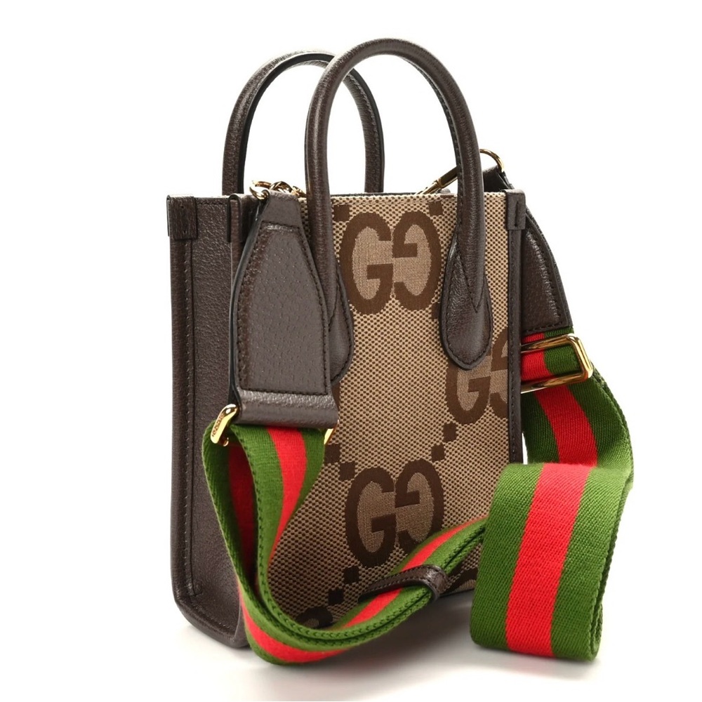 Gucci Tote Jumbo GG Canvas Mini